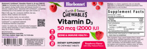 Vitamin D3 50 mcg (2000 IU) Raspberry Fl