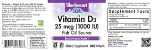 Vitamin D3 25 mcg (1000 IU)