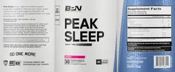 Label for Peak Sleep Berry