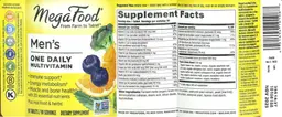 Label for Men's One Daily Multivitamin