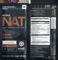Label for NAT Swiss Cacao Charged