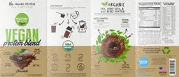 Label for Vegan Protein Blend Chocolate