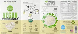 Label for Vegan Protein Blend Vanilla 