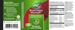 Label for Blood Sugar Manager