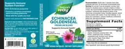 Label for Echinacea Goldenseal