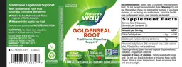 Label for Goldenseal Root 1,000 mg