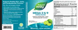 Label for MEGA 3/6/9 Lime Flavored