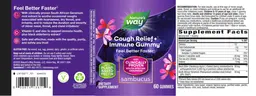 Label for Sambucus Cough Relief + Immune Gummy