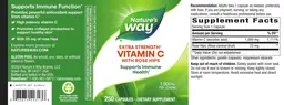 Label for Vitamin C 1000 mg with Rose Hips