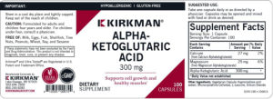 Alpha Ketoglutaric Acid 300 mg