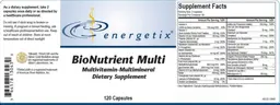 Label for BioNutrient Multi