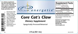 Label for Core Cat's Claw