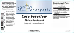 Label for Core Feverfew
