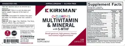 Label for Children's Multivitamin & Mineral with 5-MTHF