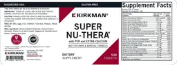 Label for Super Nu-Thera with P5P and Extra Calcium