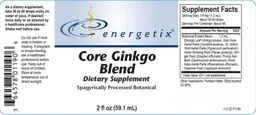 Label for Core Ginkgo Blend