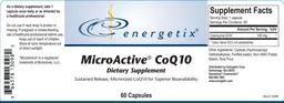 Label for MicroActive CoQ10