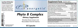 Label for Phyto B Complex
