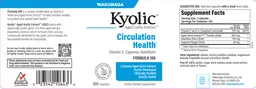 Label for Kyolic Formula 106