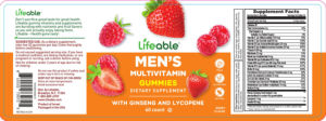 Men's Multivitamin Gummies Berry Flavor