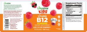 Vitamin B12 1000 mcg Gummies Raspberry F