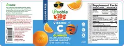 Label for Vitamin C 250 mg + Echinacea Sugar Free Gummies Citrus Flavor