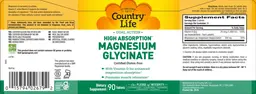 Label for Magnesium Glycinate