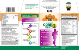 Label for Core Daily 1 for Women