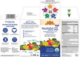 Label for Realfood Organics for Men