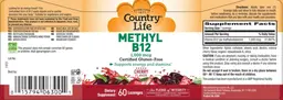 Label for Methyl B12 1,000 mcg Cherry Flavor