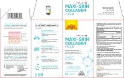 Label for Tri-Layer Maxi-Skin Collagen + C & A