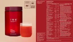 Label for Daily Ultimate Essentials + Hydration Acai and Mixed Berries