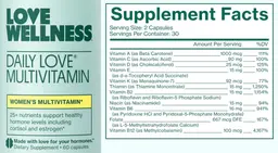 Label for Daily Love Multivitamin