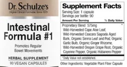 Label for Intestinal Formula #1