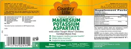 Label for Magnesium Potassium Aspartate