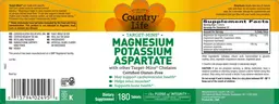 Label for Magnesium Potassium Aspartate