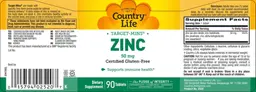 Label for Zinc 50 mg