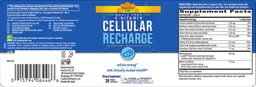 Label for Whole Food B-Vitamin Cellular Recharge