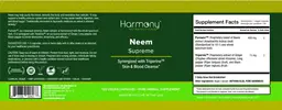Label for Neem Supreme