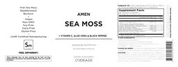 Label for Amen Sea Moss