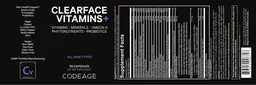 Label for Clearface Vitamins+