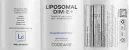 Label for Liposomal Dim-E+