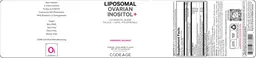 Label for Liposomal Ovarian Inositol+ Mixed Berry Flavor