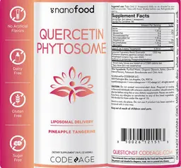 Label for Quercetin Phytosome Pineapple Tangerine