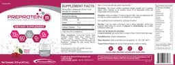 Label for PreProtein Natural Cherry Flavor