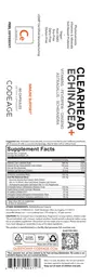 Label for Clearhead Echinacea+