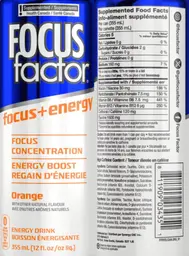 Label for Focus + Energy Orange