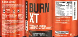 Label for Burn XT