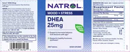 Label for DHEA 25 mg