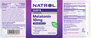 Advanced Melatonin 10 mg Time Release